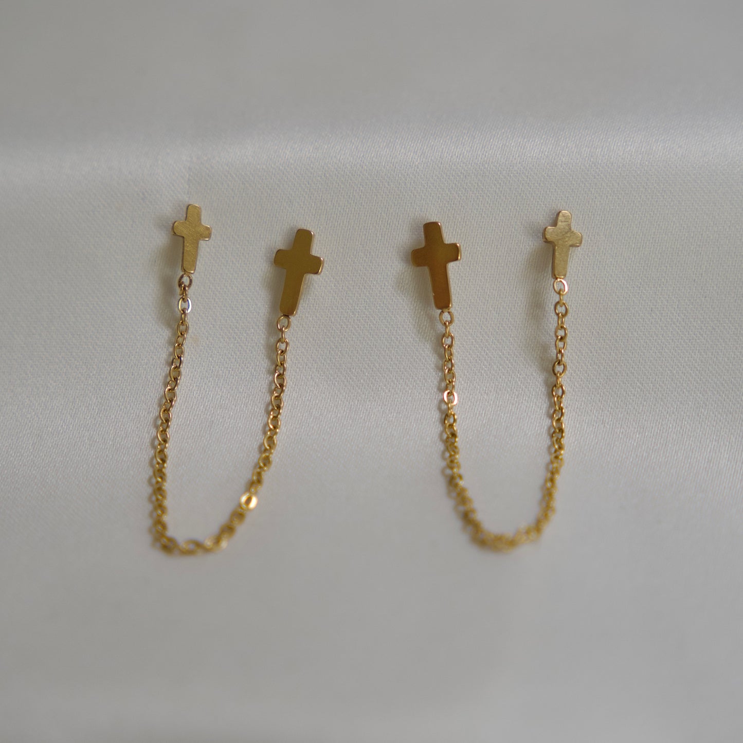 Boucles d’oreilles double - CROSS