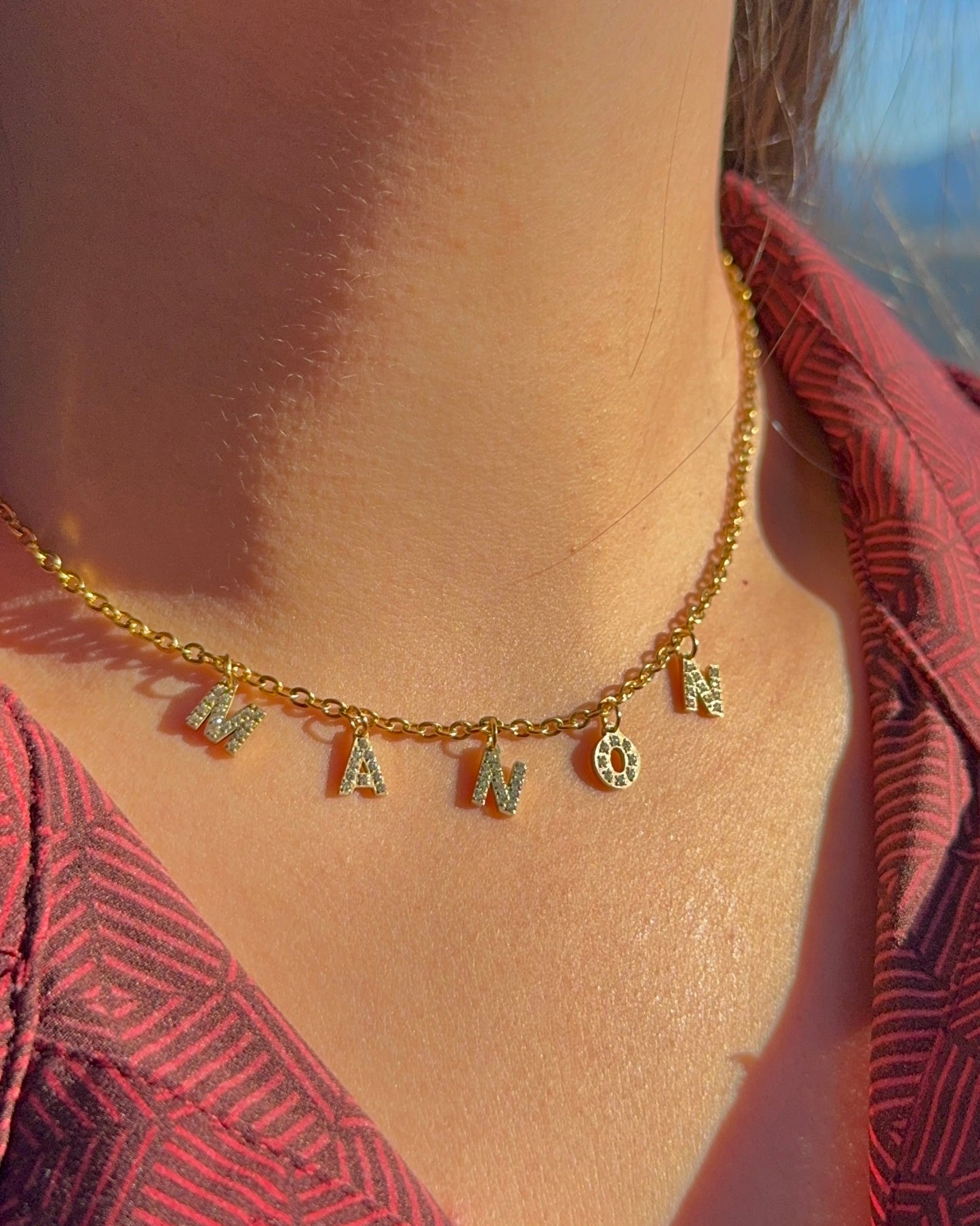 Collier Lettre Personnalisé - Signature Bold
