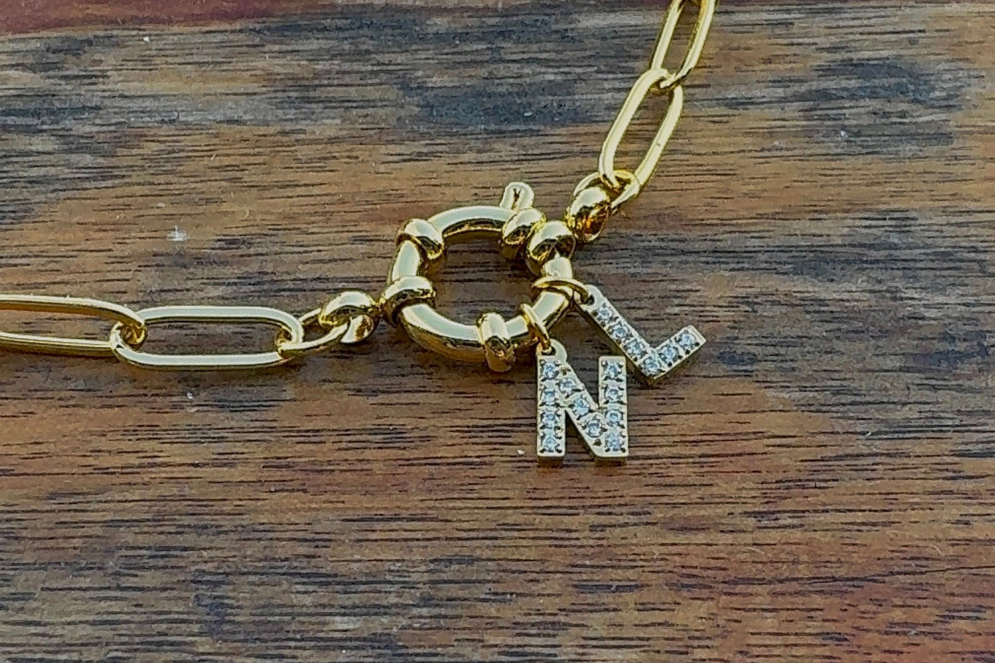 Collier Lettre Personnalisé - Éclat Duo